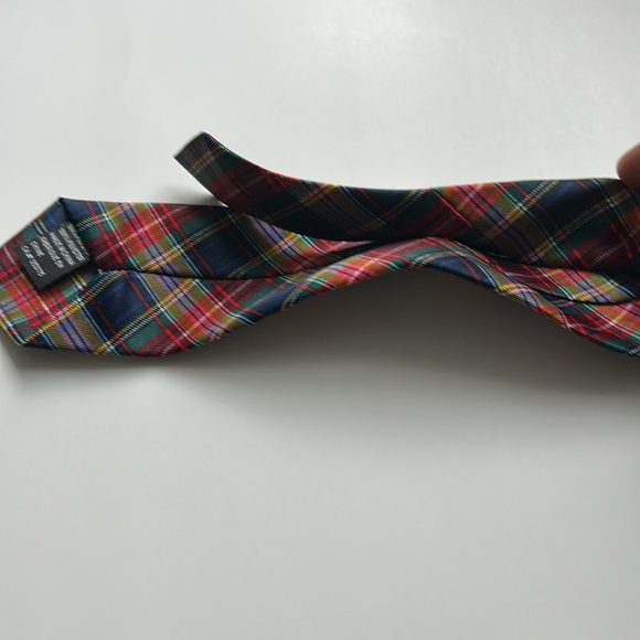 2/$25 Boy’s Youth Tween Plaid Clip-On Neck Tie Like New Red, Blue, Green, Yellow - Picture 9 of 9